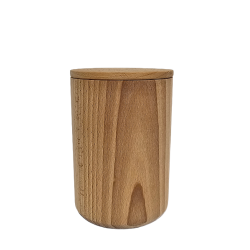 Kubek drewniany z przykrywką